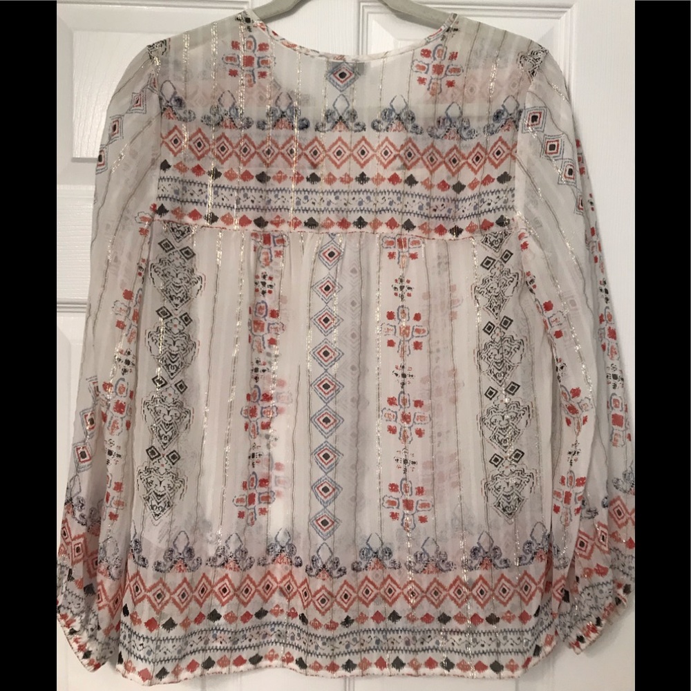 Joie Maguie Embroidered Silk Top XS - Picture 4 of 4
